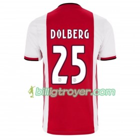 Billige Fotballdrakter AFC Ajax Kasper Dolberg 25 Hjemmedraktsett 2019/20 Kortermet